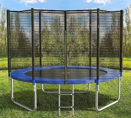 AOTOB 8FT-15FT Trampoline with Safety Enclosure Net for Kids