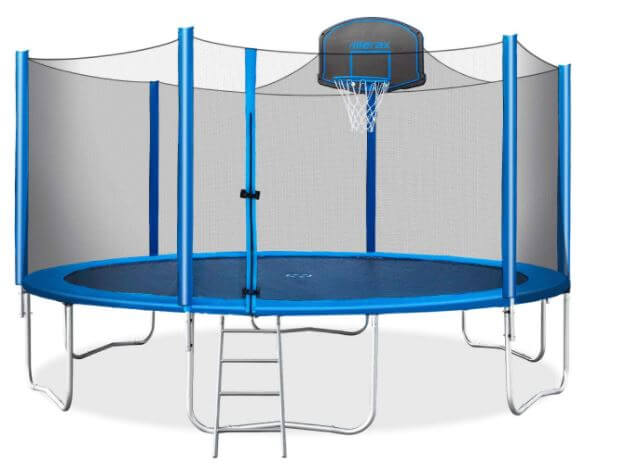 Merax 15 FT Trampoline with Safety Enclosure Net for Teenagers
