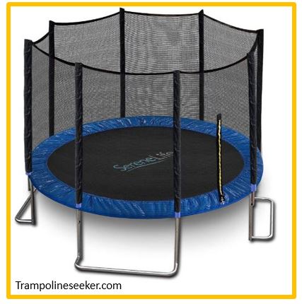 SereneLife ASTM Approved Trampoline with Net Enclosure