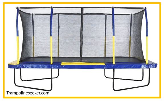 Upper Bounce Rectangle Trampoline Set with Premium Top-Ring Enclosure System