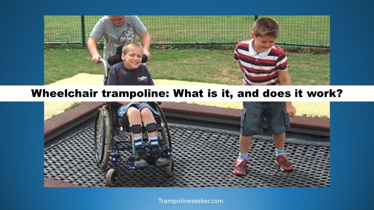 Wheelchair trampoline
